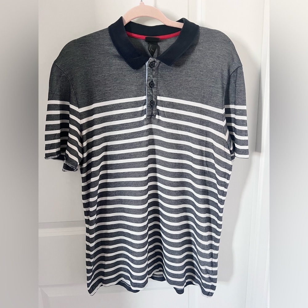 H&M Men’s Polo Striped Shirt Size Large